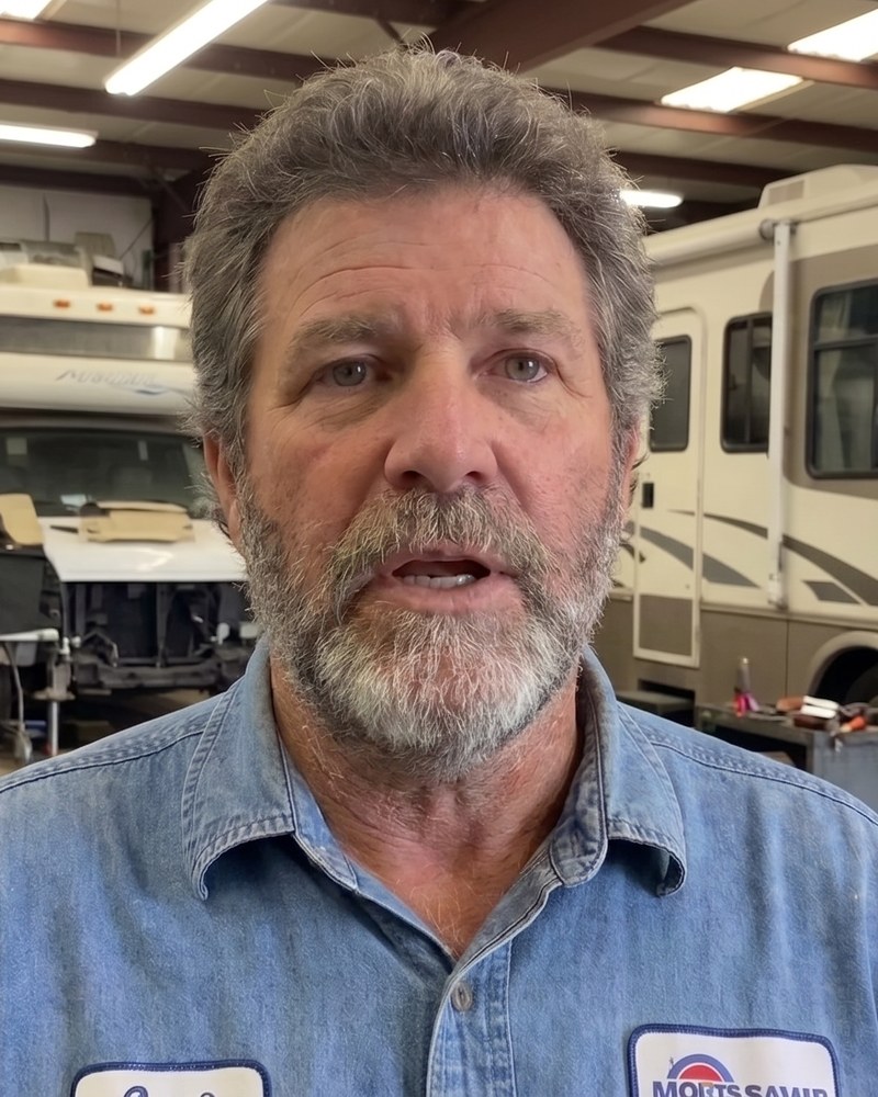 The RV Brands host in a service bay